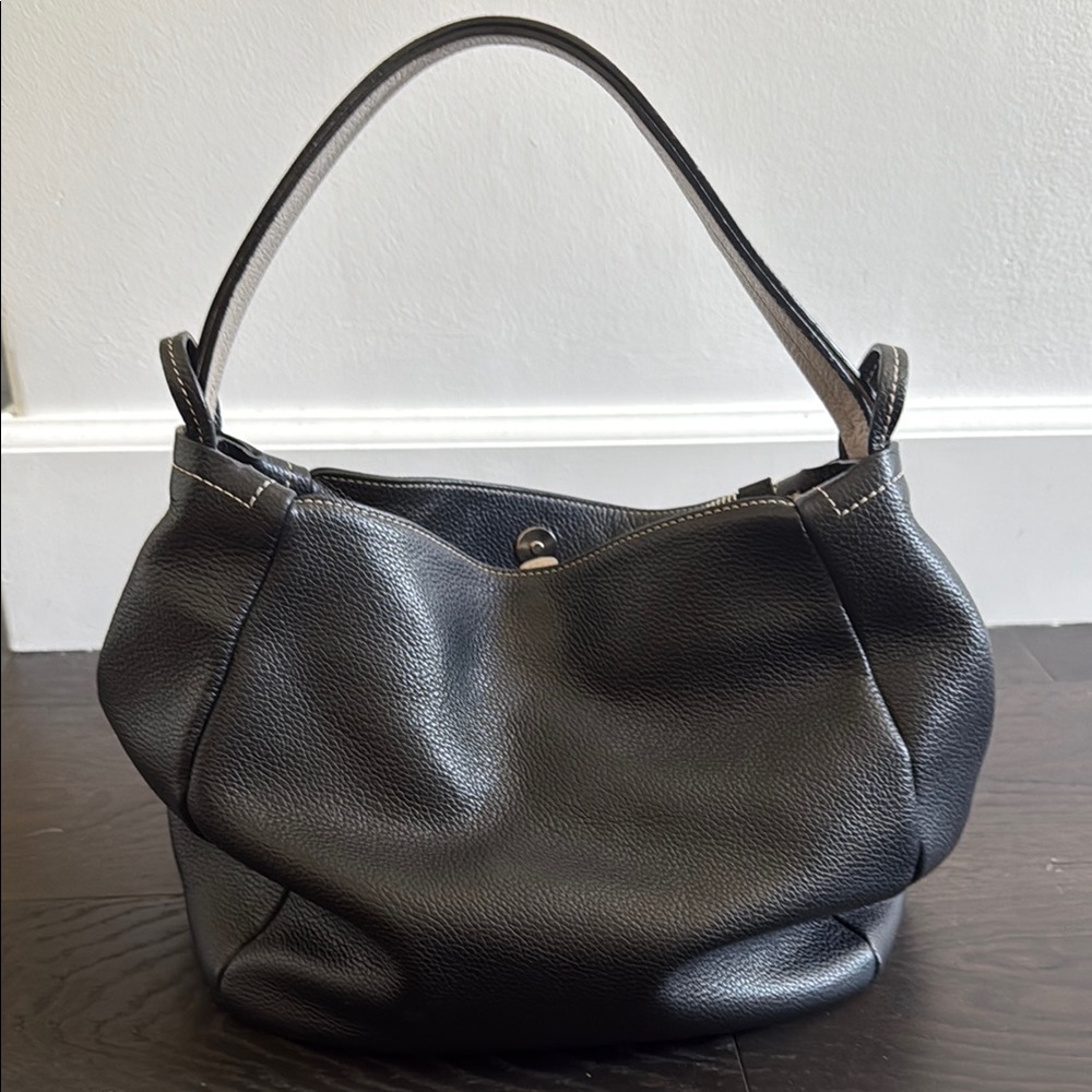 La Canadienne Black Leather Bag